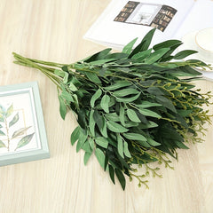 Modern Plastic Faux Leaf for Home Decor