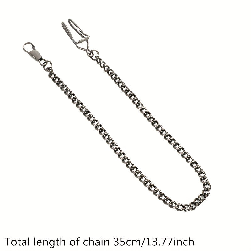 Vintage Metal Clip Pocket Watch Chain Accessory for Pocket Watch