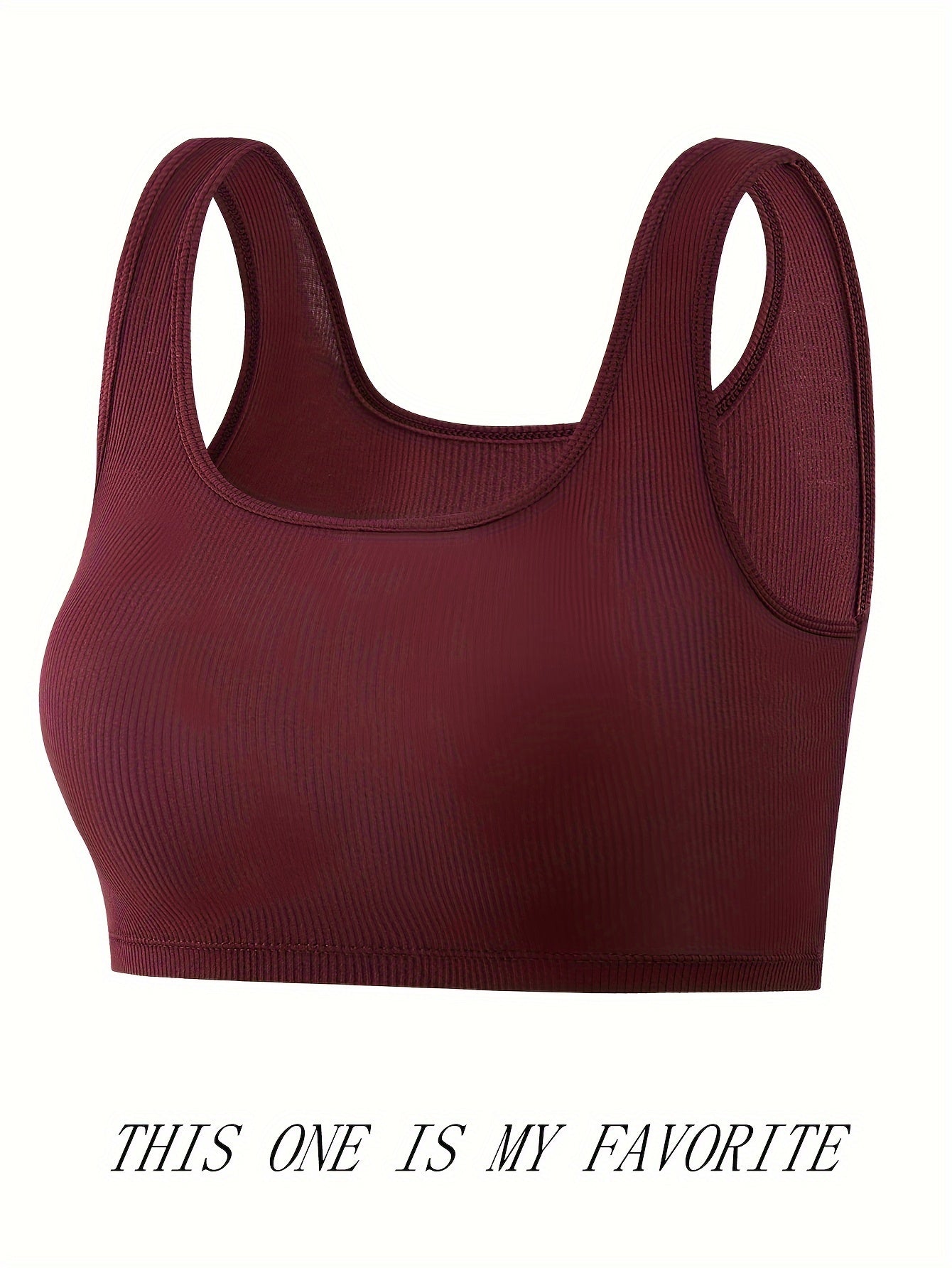 Ribbed Tank Top Slim Fit Sleeveless Lingerie