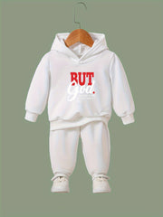 BUT GOD 2pcs Girls Sports Outfits Spring Fall Outdoor Gift