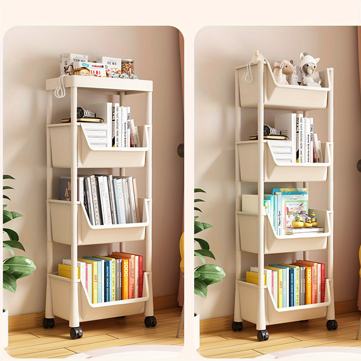3-Layer Storage Shelf for Kitchen, Office, Dorm - Floor Standing, Portable
