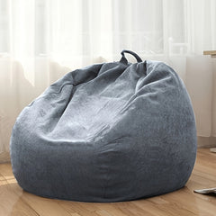 Corduroy Lazy Sofa Cover Bean Bag Chair for Plush Toys