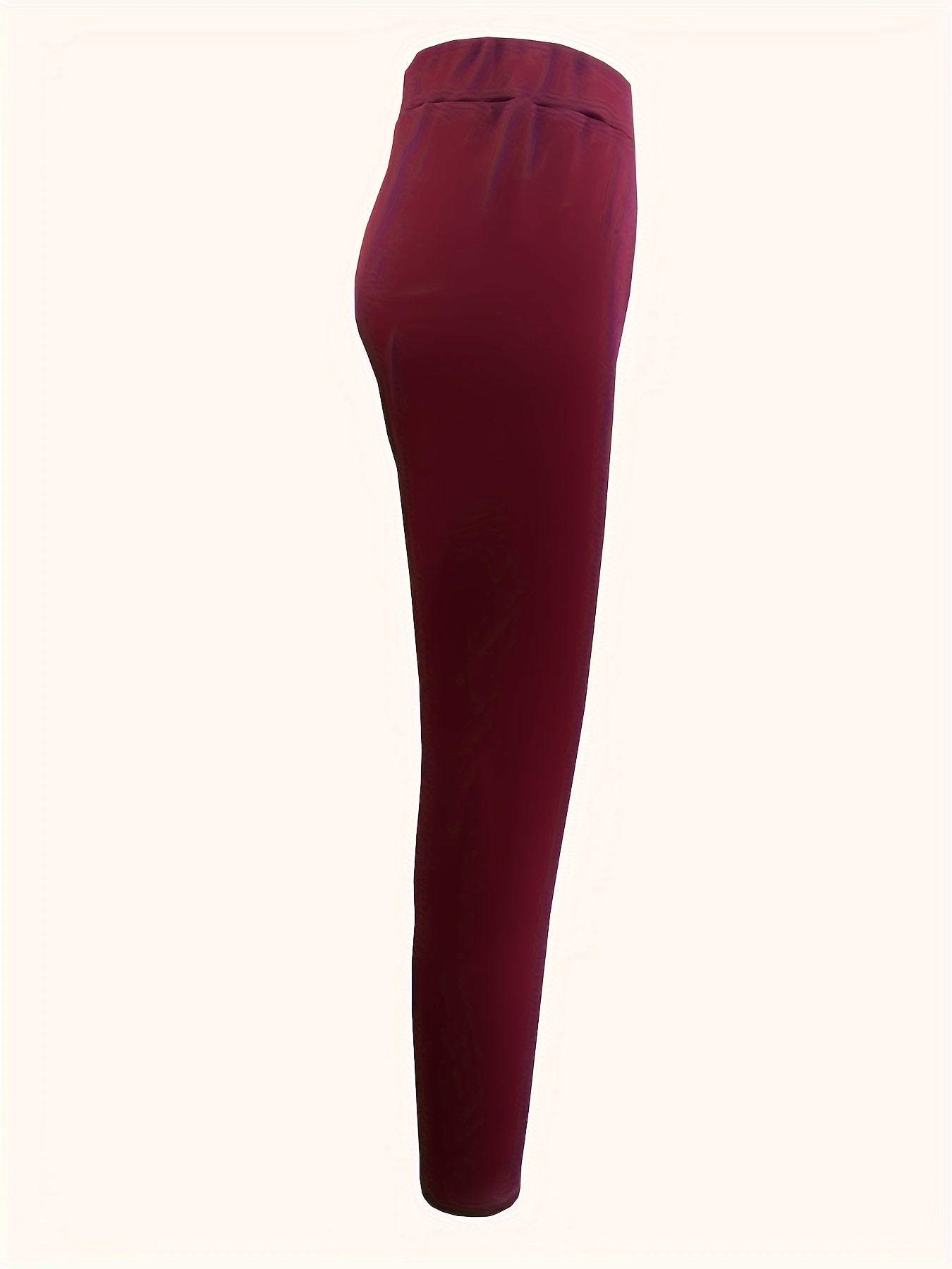 Solid Fleece Lined High Waisted Winter Leggings