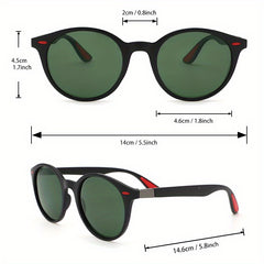 Round Sunglasses Casual Anti Glare Glasses UV400