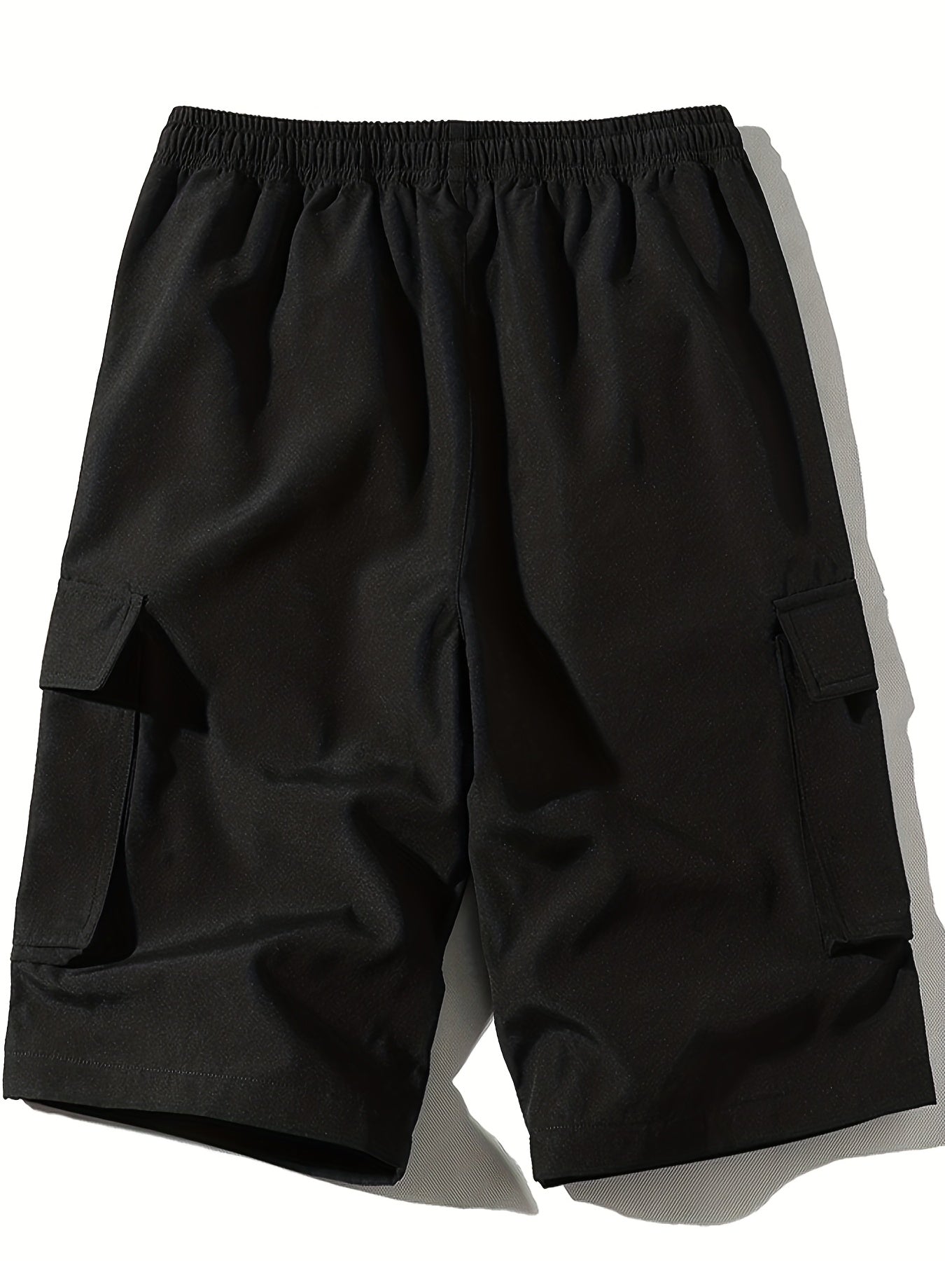 Men's Drawstring Cargo Shorts Elastic Waist Summer Outdoor