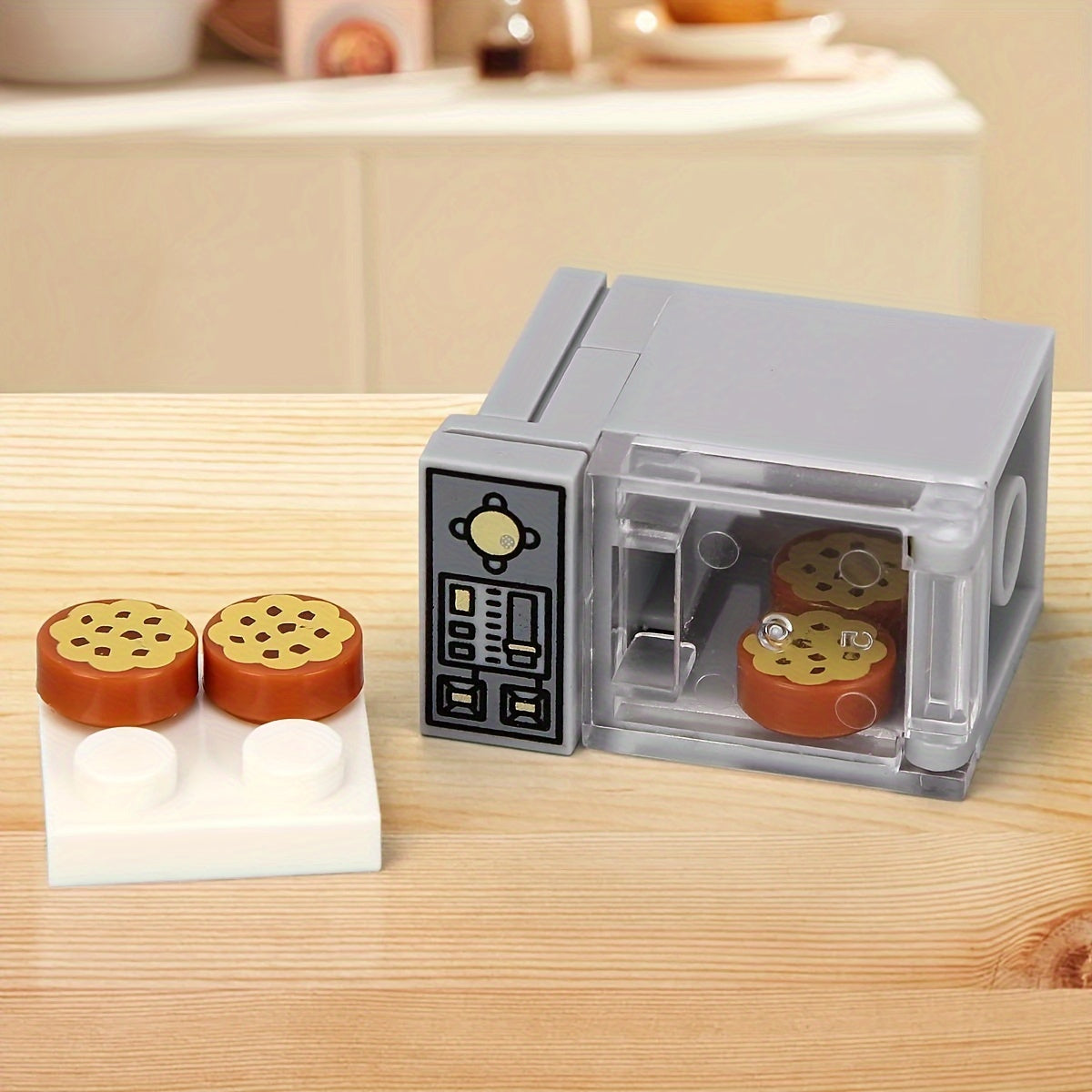 Creative Mini Microwave Kitchen Appliances Model City Scene Matching Toy