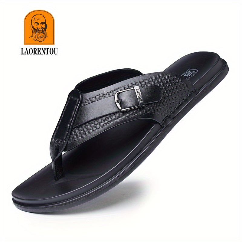 LAORENTOU Men's Flip Flops Lightweight Non Slip Thong Sandals