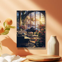 Seascape Piano Room 40 64x50 DIY Acrylic Painting by Numbers Kit