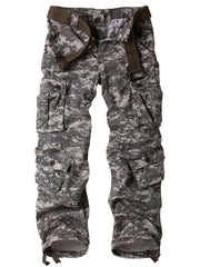 Men's Cargo Pants Safari Style Tactical Camo Full Length Pants