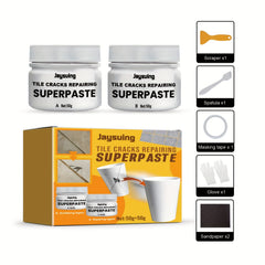 2 Pack Ceramic Tile Repair Paste for Toilet & Floor, Crack Adhesive Paste