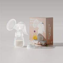 Manual Breast Pump Set 180Ml Bottle Nipple Durable Plastic 14 Age Group