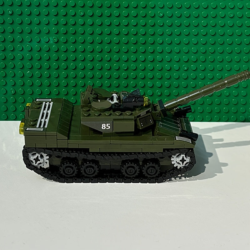 ABS Tank Model Kit Golden & Army Green Educational Toy