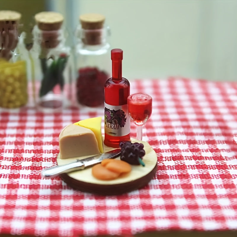 Dollhouse Accessories Mini Cakes Wine Glasses & More - Perfect for Decor