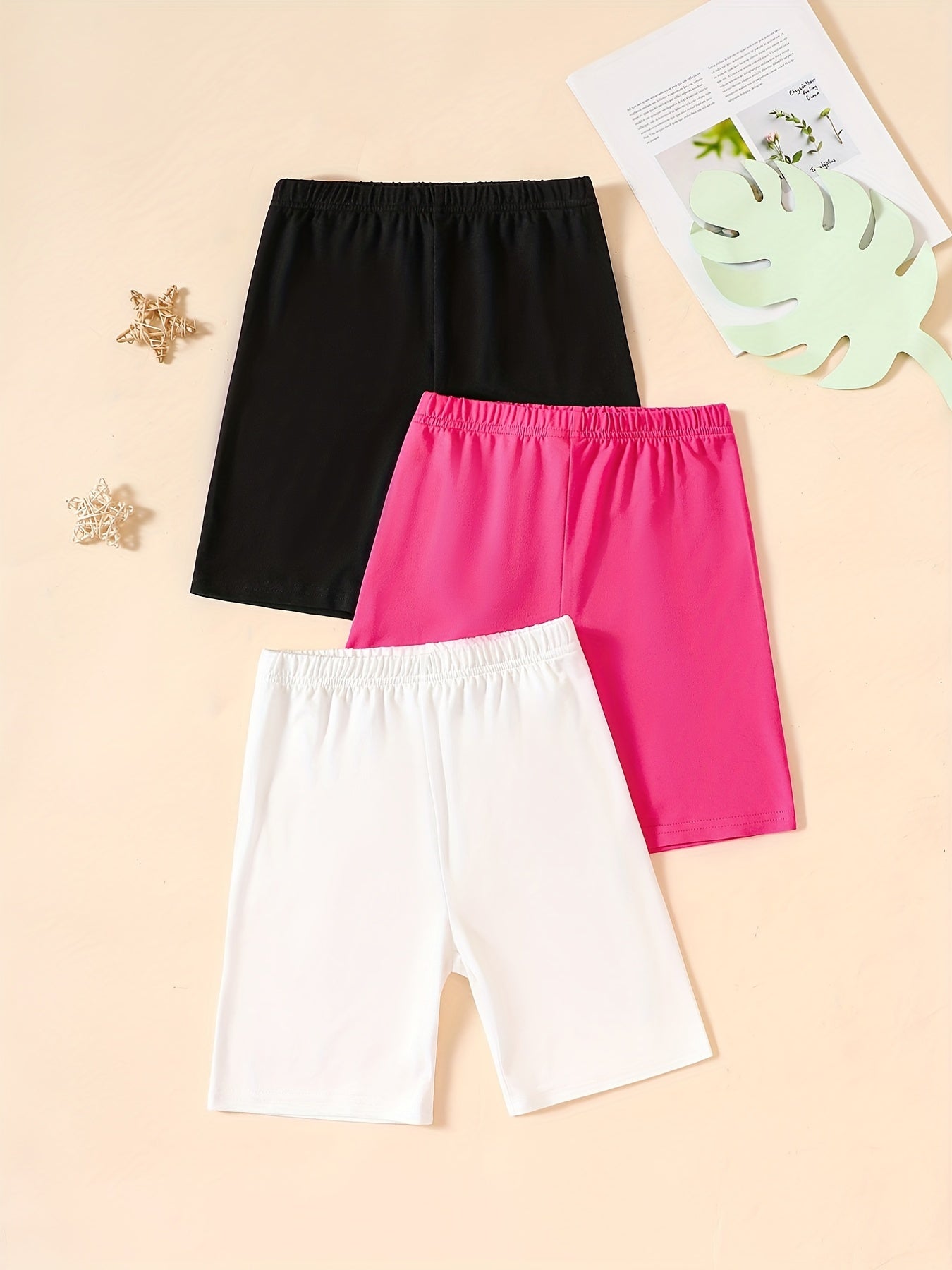 Girls Stretch Skinny Bike Shorts For Sports Leisure Summer