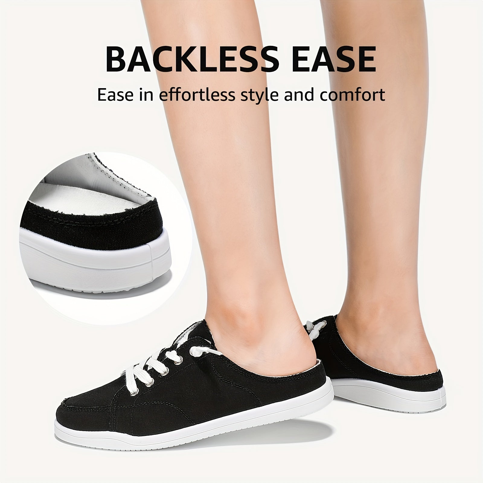 STQ Women's Laceless Walking Shoes Lightweight Slip on Work Sneakers
