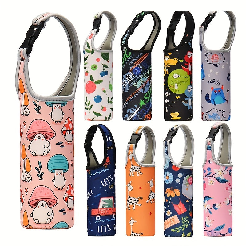 Portable Water Bottle Case with Buckle Handle