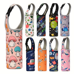 Portable Water Bottle Case with Buckle Handle