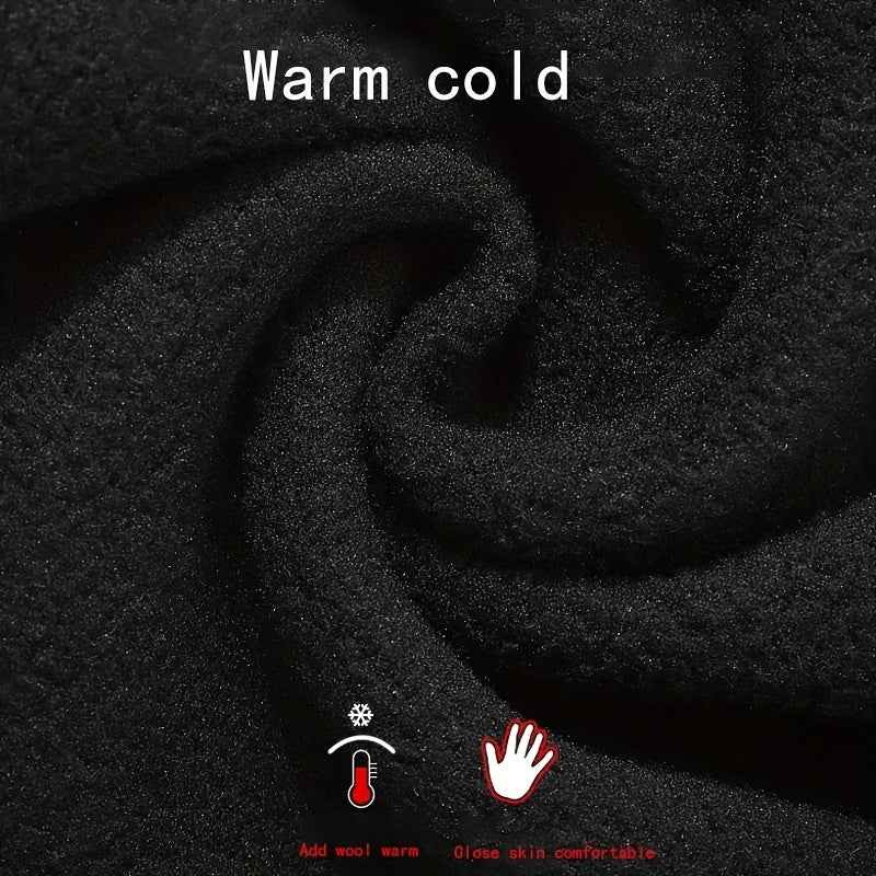 Winter Velvet Ski Gloves Men's Waterproof Touch Screen Sports Ski Gloves