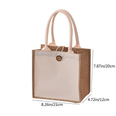 Canvas Bag Handbag Versatile Grocery Bag Casual Shopping Bag