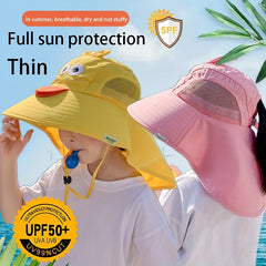 Girls UV Protection Sun Hat Breathable Fisherman Hat