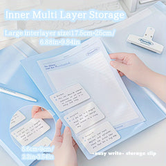 Transparent Insert A4 Test Paper Storage Bag Storage Book A3 Pad File Storage