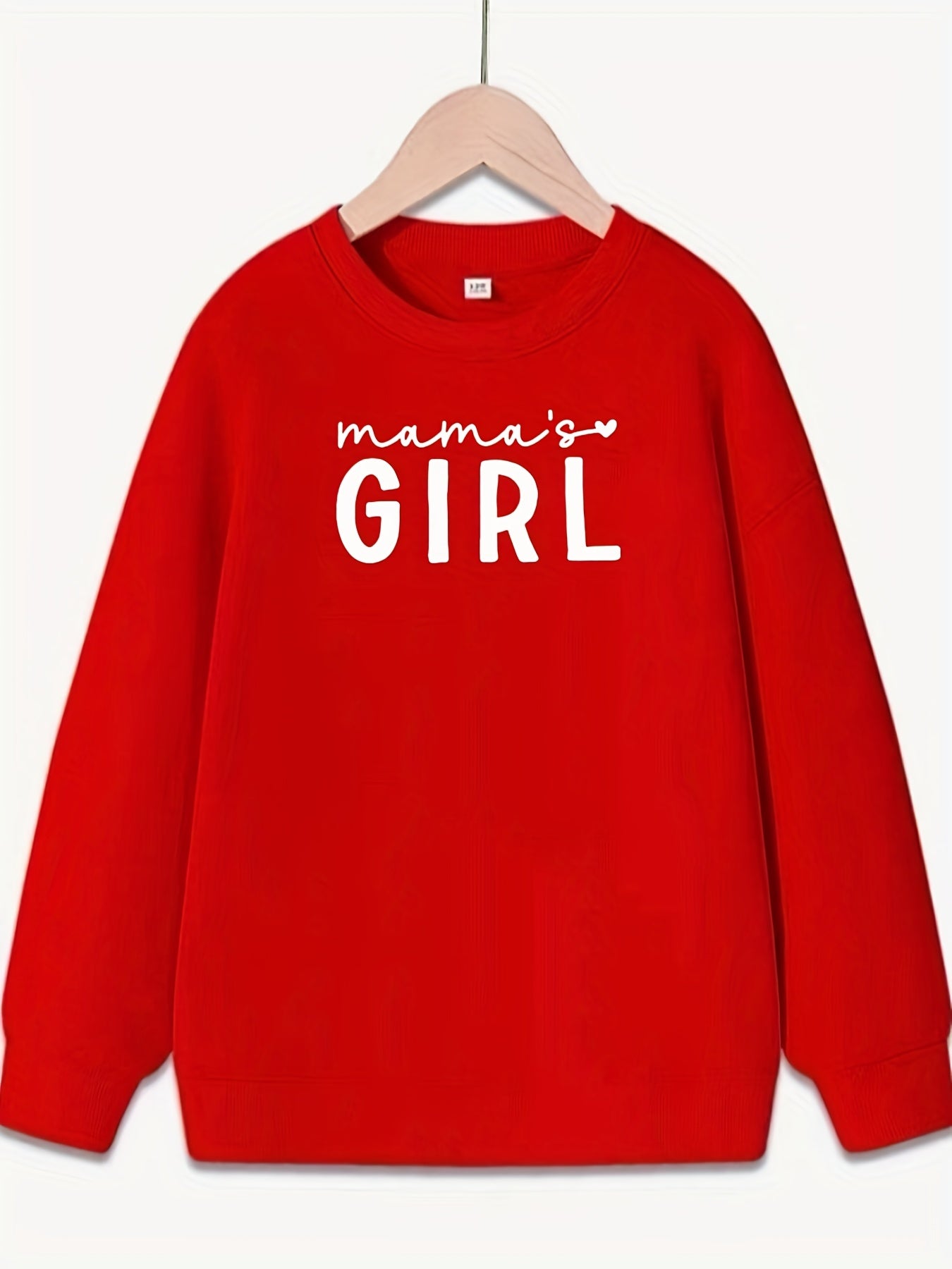 Girls Mama's Girl Crew Neck Sweatshirt Top Long Sleeve Pullovers