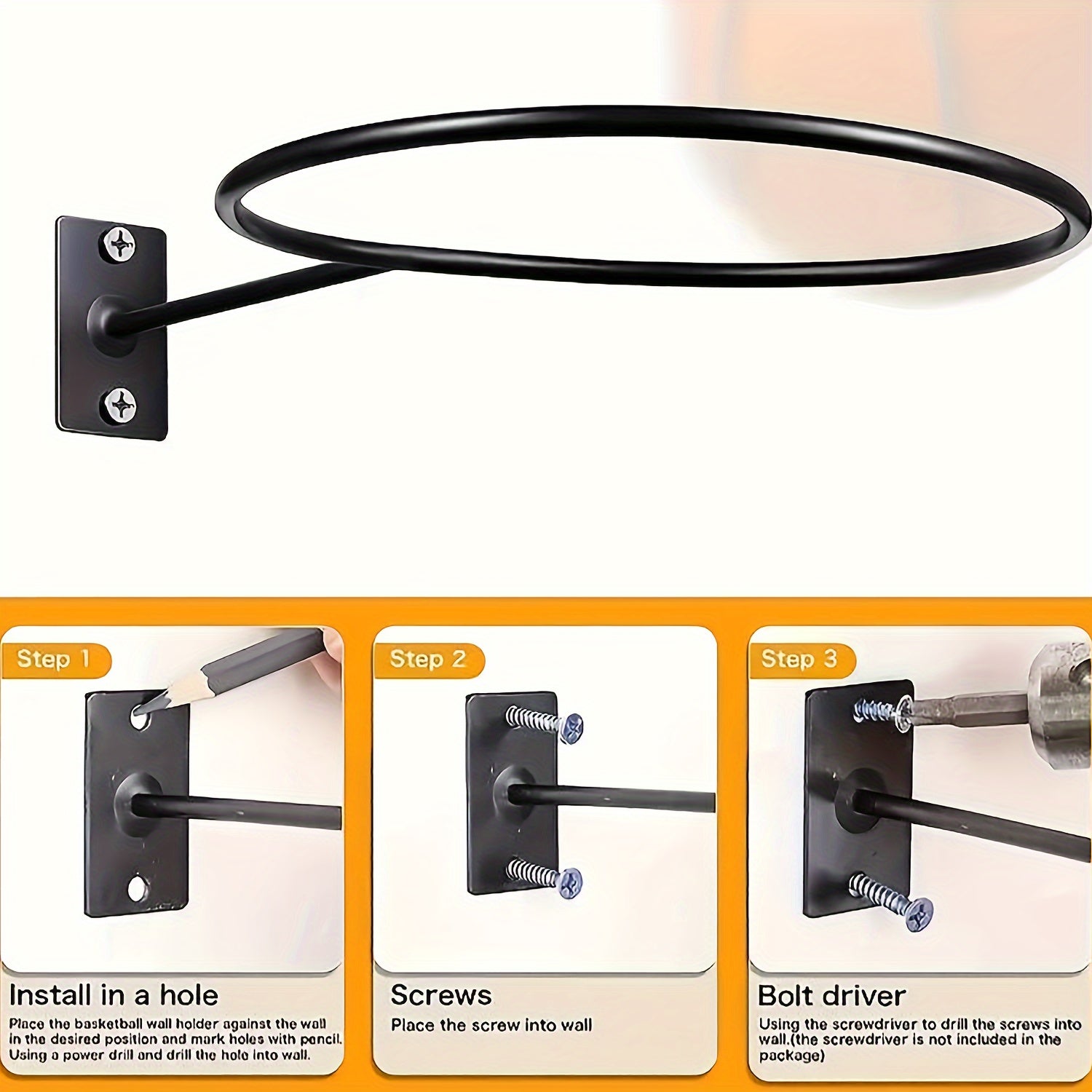 Wall Mounted Ball Storage Rack Ball Display Rack Hat Bracket