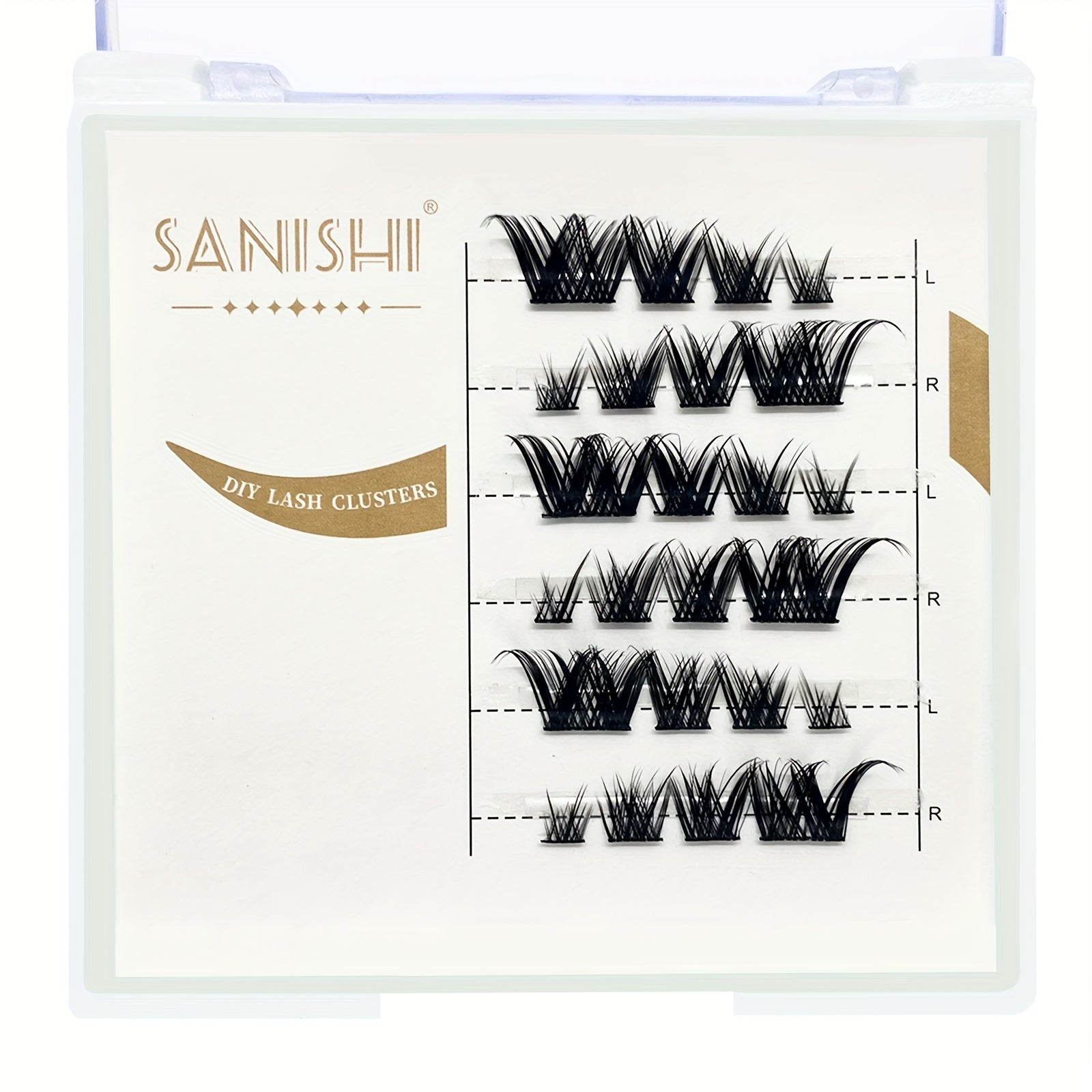 DIY 5-14mm Eyelash Clusters Reusable Faux Mink Cat Eye False Eyelashes