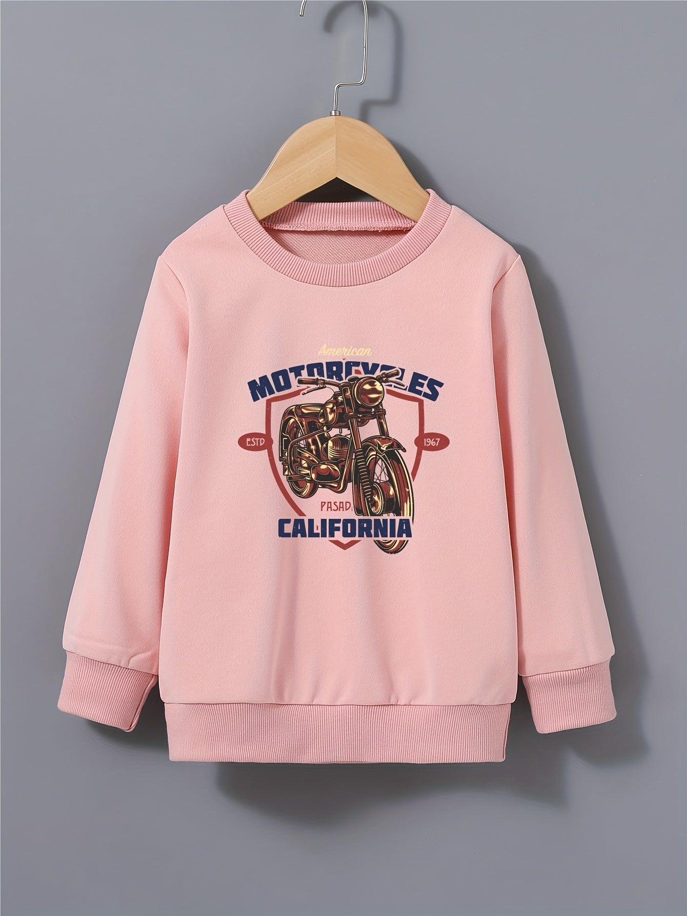 Kid's Pattern Print Sweatshirt Pullover Crew Neck Top