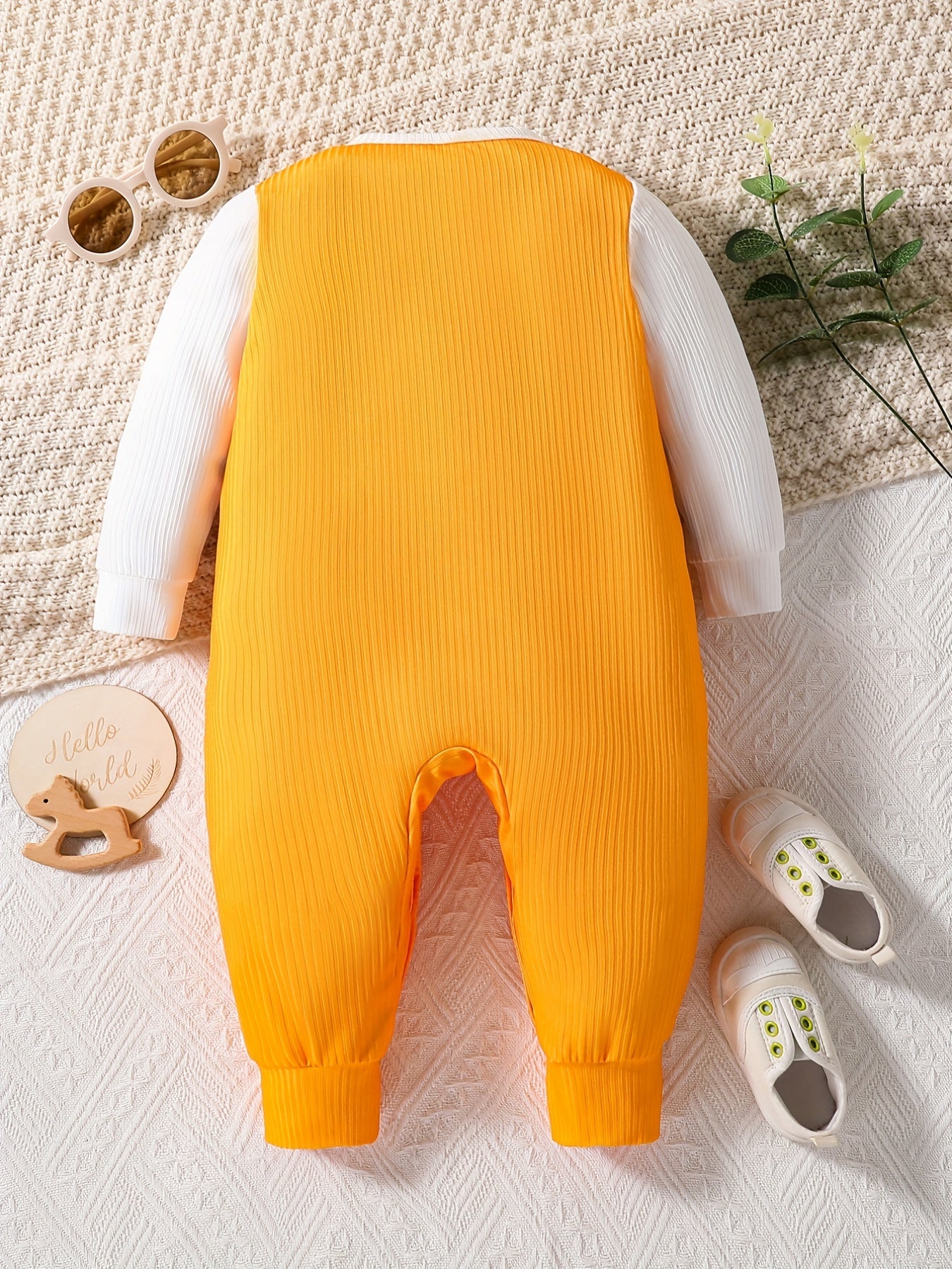 Baby Boy Kitty Graphic Bodysuit Newborn Long Sleeve
