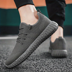 Men's Lace up Sneakers Odor resistant Athletic Shoes Lightweight