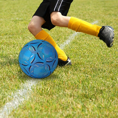 Glow Soccer Ball Size 5 Reflective For Indoor And Outdoor Training