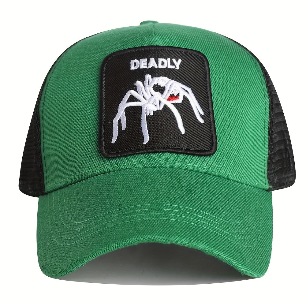 Green Baseball Cap Men's Grid Trucker Hat For Men Women Summer