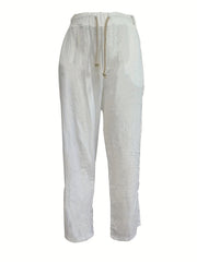 Men's Solid Drawstring Sweatpants With Pockets