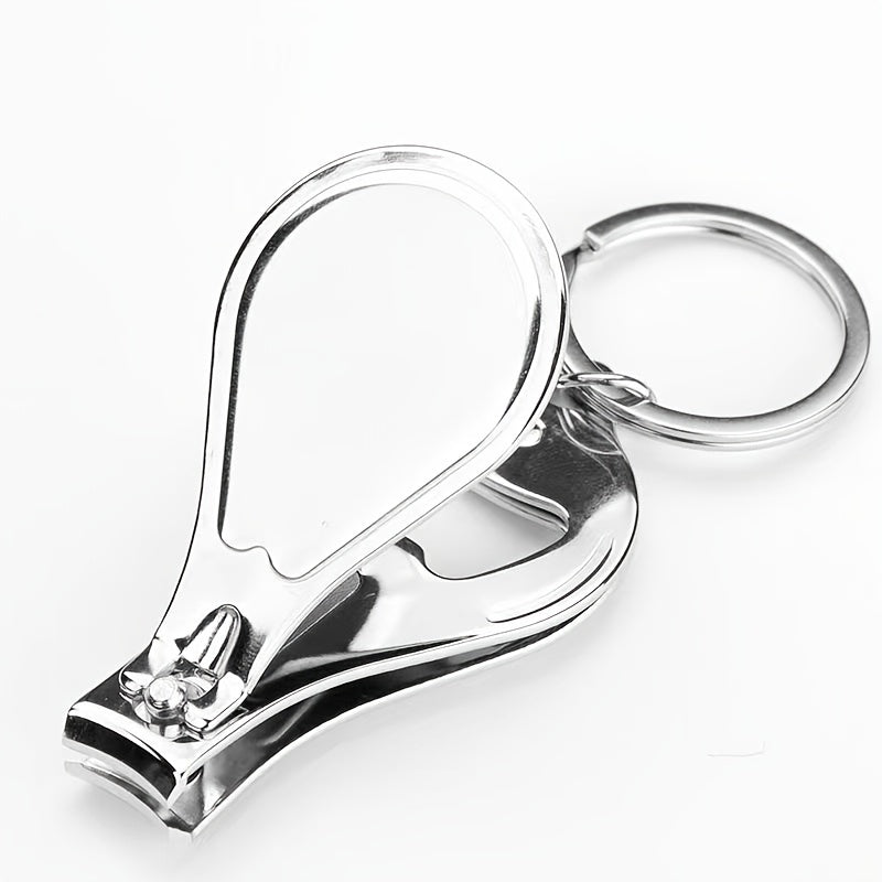 Stainless Steel Nail Clipper Keychain Foldable Portable for Men Women