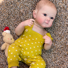 Bettie Girl Vinyl Reborn Dolls Painted Bebe Doll with Hair