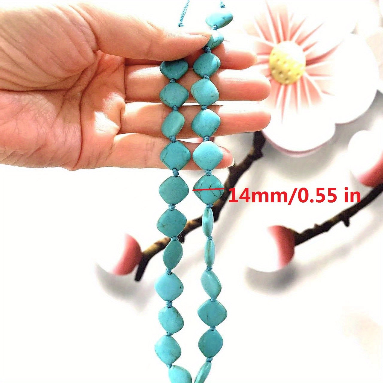 25pcs Natural Turquoise Stone Beads DIY Beads Handcraft Jewelry Gift