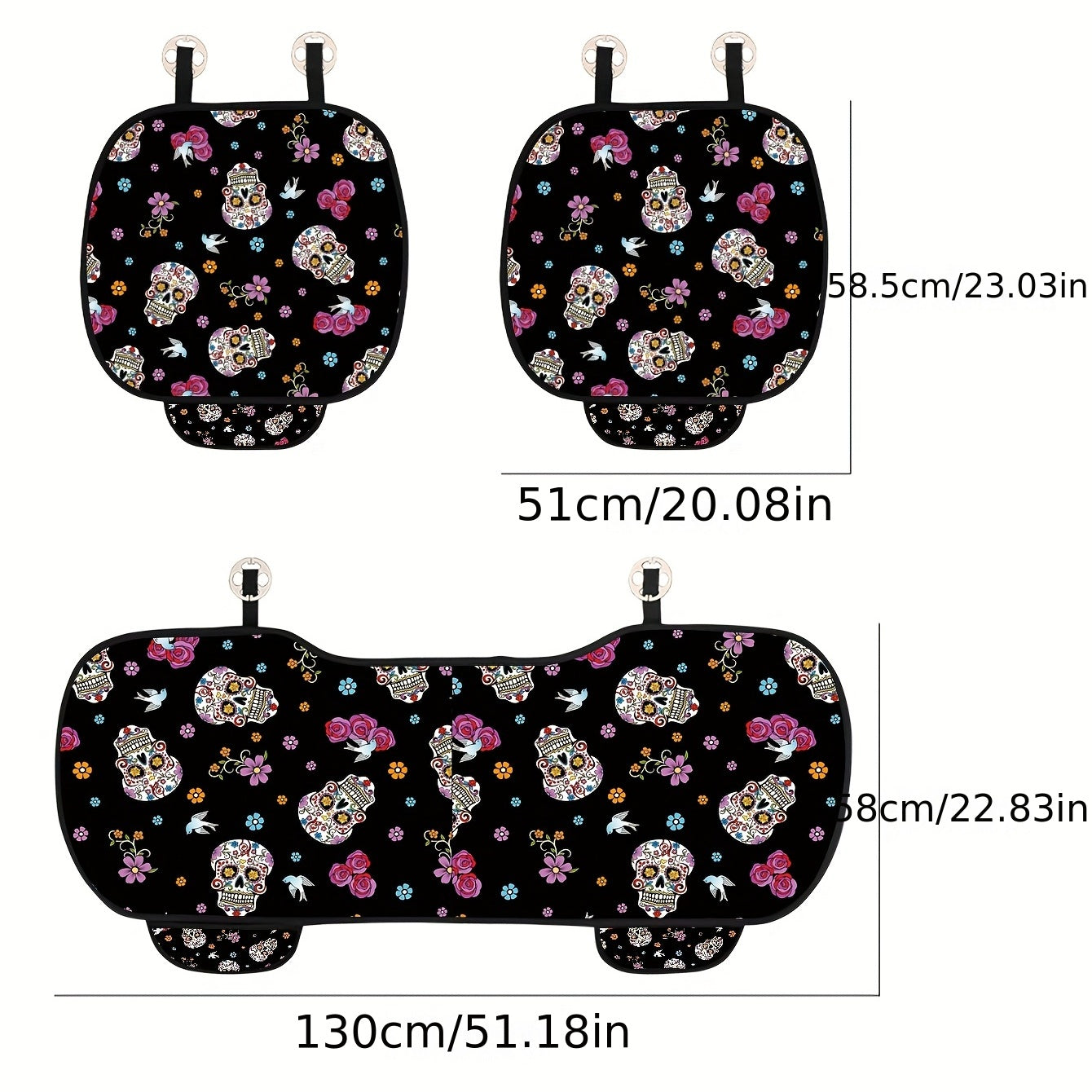 Leopard Printed Car Seat Cushion Set