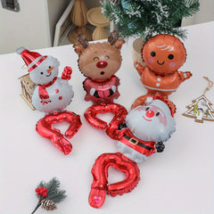4pcs Cartoon Christmas Wrist Balloons Kids Birthday Gift Inflatable Bracelet