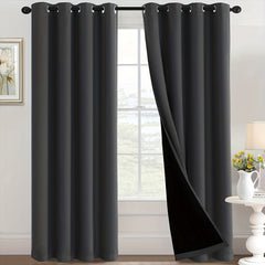 Polyester Rod Pocket Curtain for Bedroom Balcony