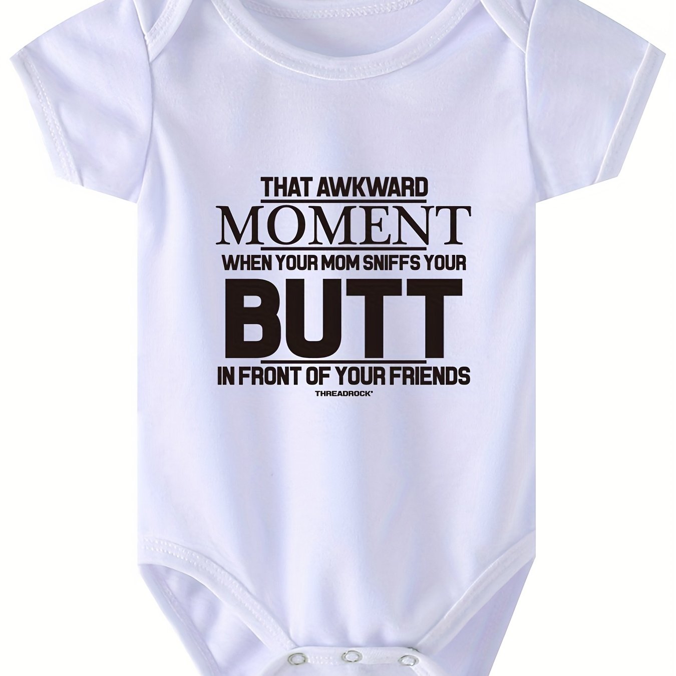 Baby Boys Casual That Awkward Short Sleeve Onesie Clothes