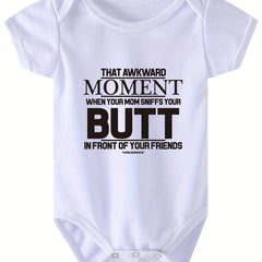 Baby Boys Casual That Awkward Short Sleeve Onesie Clothes