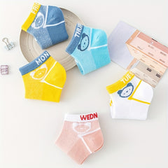 Princess Style Girls Mesh Breathable Socks - 5 Pairs