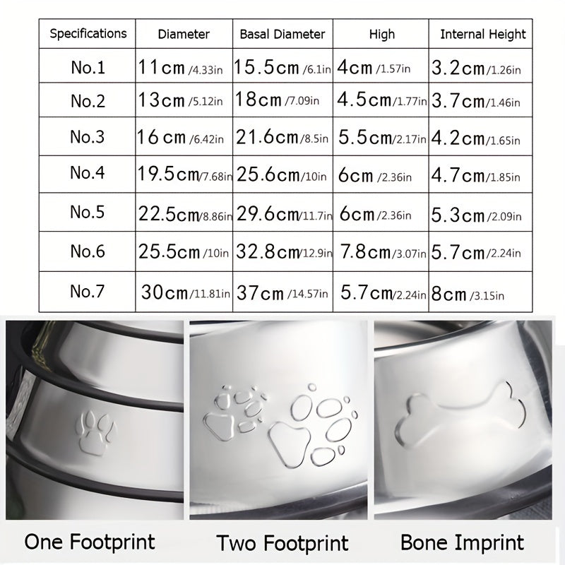 Stainless Steel Dog Bowl for Food & Water
