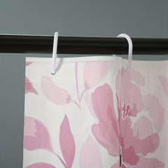 Flower Print Shower Curtain 72in Waterproof Mildew Proof Bathroom Decor