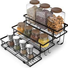 3 Layer Metal Seasoning Storage Rack Countertop Seasoning Organizer