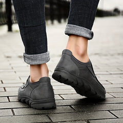 Men's Vintage Loafers Comfy Slip-On Walking Shoes