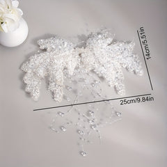 Zircon Back Head Insert Comb Bridal Head Jewelry