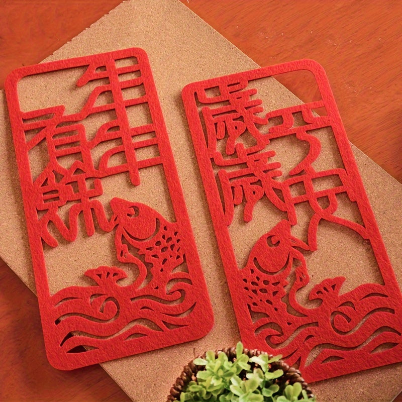 Spring Small Couplet Door Stickers Year After Year Peace Year Stickers