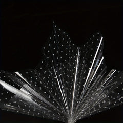 70pcs Cellophane Flower Wrapping Paper Star Dust Bag